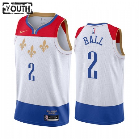 Maglia NBA New Orleans Pelicans Lonzo Ball 2 2020-21 City Edition Swingman - Bambino